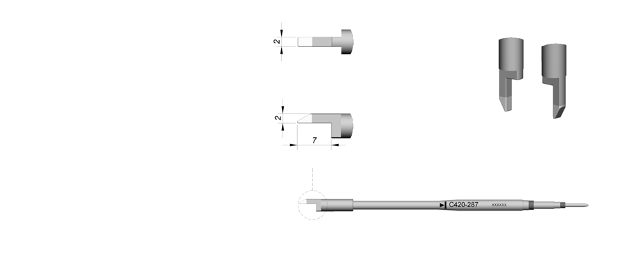 C420287 - Cartridge for HT420 tweezers